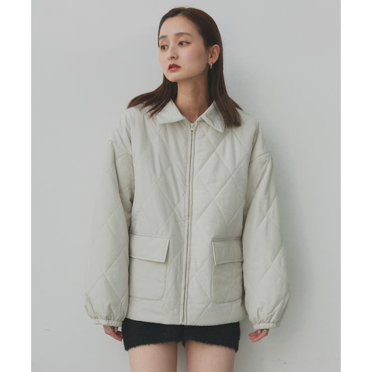 パデッドキルト襟付きジャケット | ad thie | 詳細画像26 