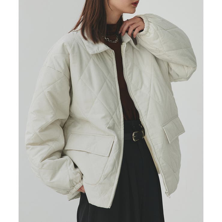 パデッドキルト襟付きジャケット | ad thie | 詳細画像28 