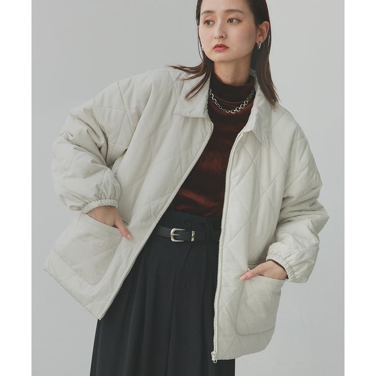 パデッドキルト襟付きジャケット | ad thie | 詳細画像29 