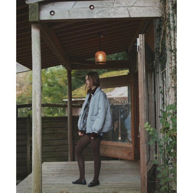 パデッドキルト襟付きジャケット | ad thie | 詳細画像3 