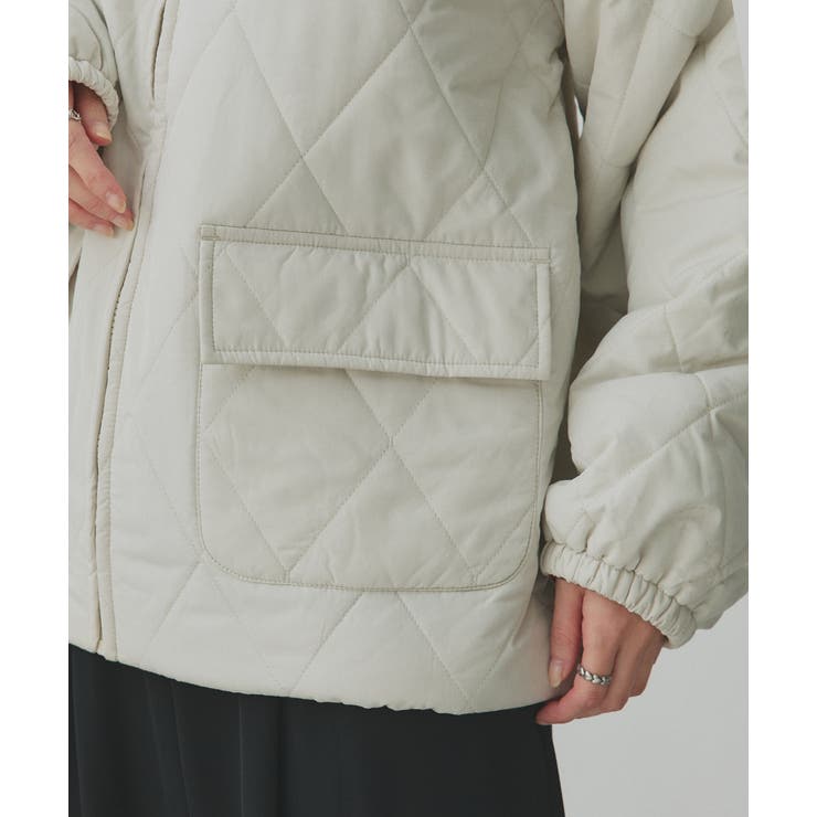 パデッドキルト襟付きジャケット | ad thie | 詳細画像32 