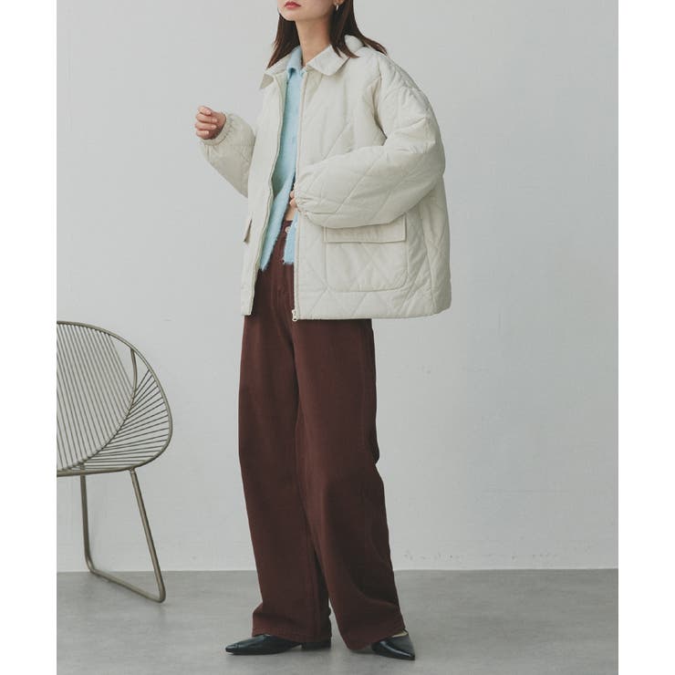 パデッドキルト襟付きジャケット | ad thie | 詳細画像34 