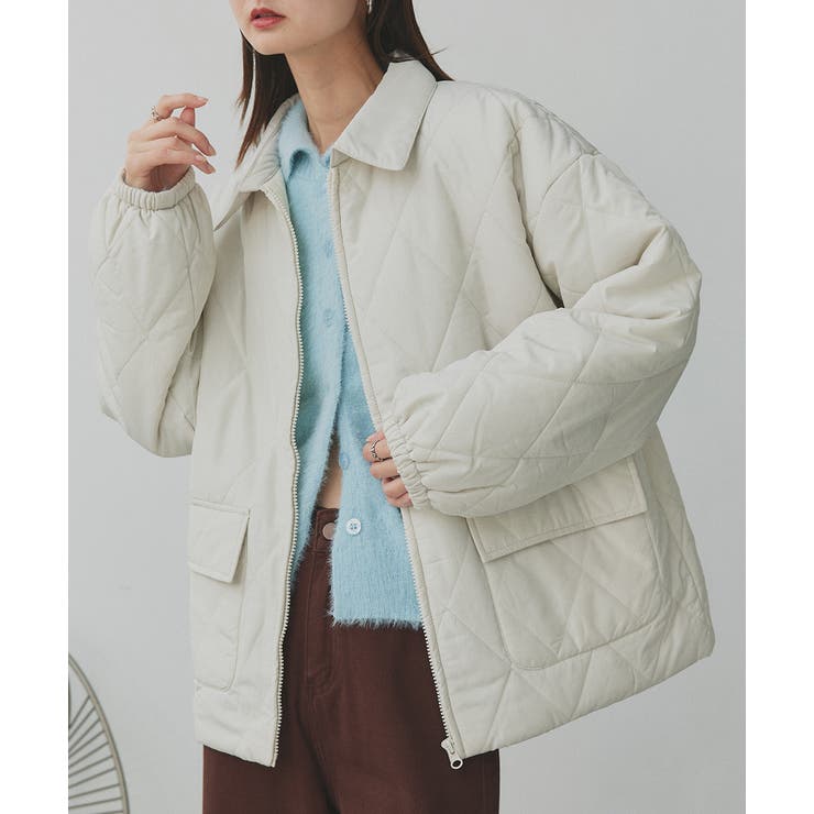 パデッドキルト襟付きジャケット | ad thie | 詳細画像36 