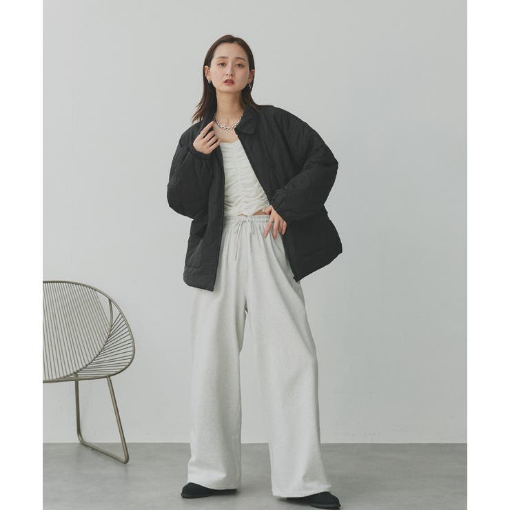 パデッドキルト襟付きジャケット | ad thie | 詳細画像37 