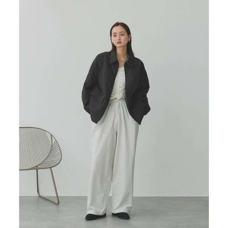 パデッドキルト襟付きジャケット | ad thie | 詳細画像38 