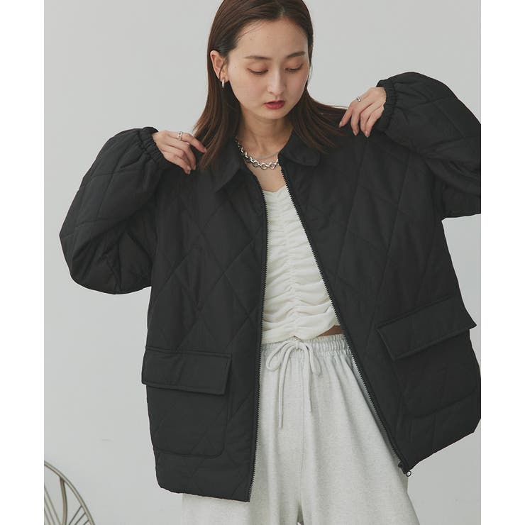 パデッドキルト襟付きジャケット | ad thie | 詳細画像39 