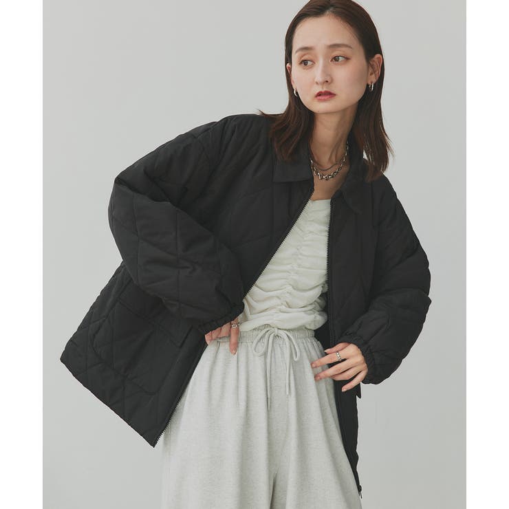 パデッドキルト襟付きジャケット | ad thie | 詳細画像42 