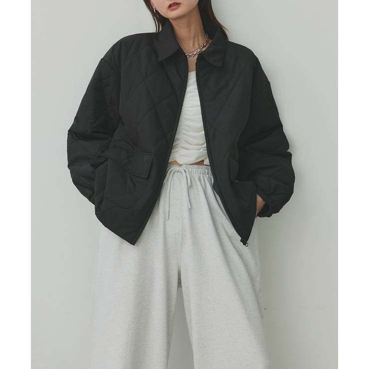 パデッドキルト襟付きジャケット | ad thie | 詳細画像43 