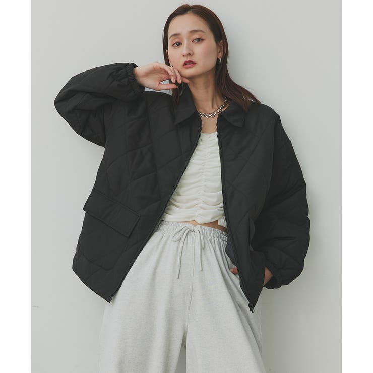 パデッドキルト襟付きジャケット | ad thie | 詳細画像44 