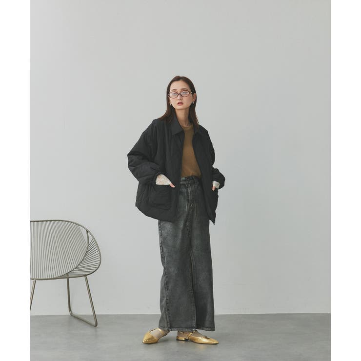 パデッドキルト襟付きジャケット | ad thie | 詳細画像46 