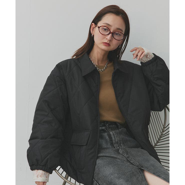 パデッドキルト襟付きジャケット | ad thie | 詳細画像49 