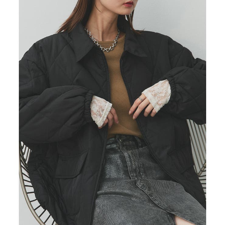 パデッドキルト襟付きジャケット | ad thie | 詳細画像50 