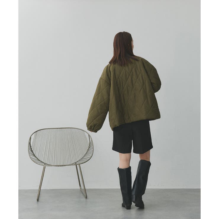 パデッドキルト襟付きジャケット | ad thie | 詳細画像52 