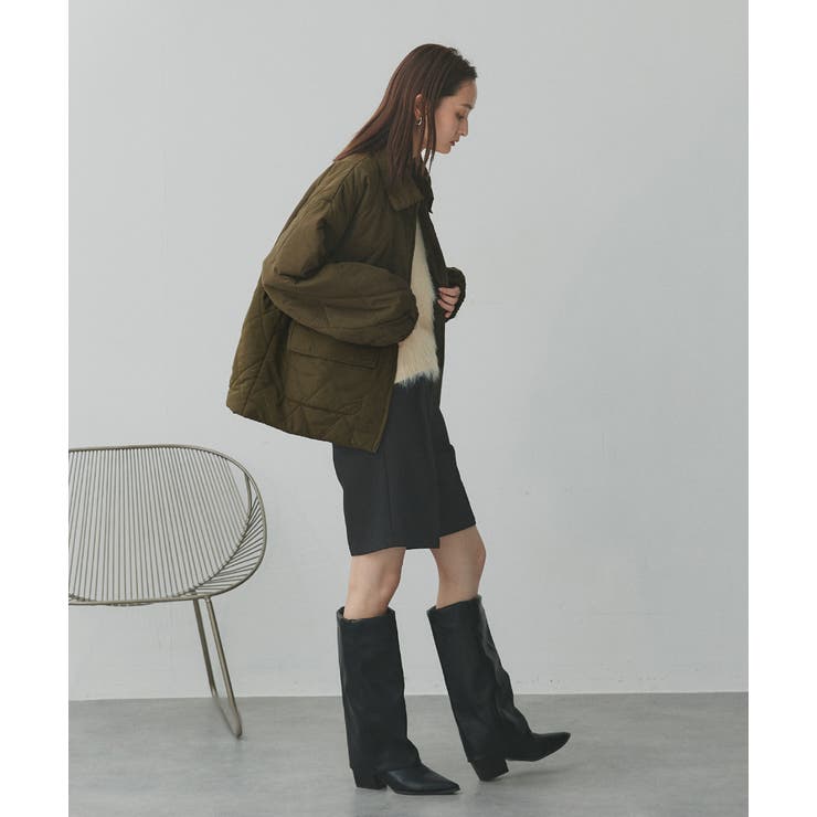 パデッドキルト襟付きジャケット | ad thie | 詳細画像53 