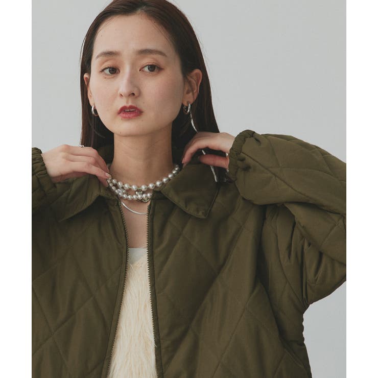 パデッドキルト襟付きジャケット | ad thie | 詳細画像55 