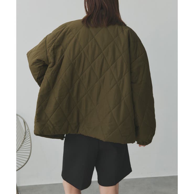 パデッドキルト襟付きジャケット | ad thie | 詳細画像57 