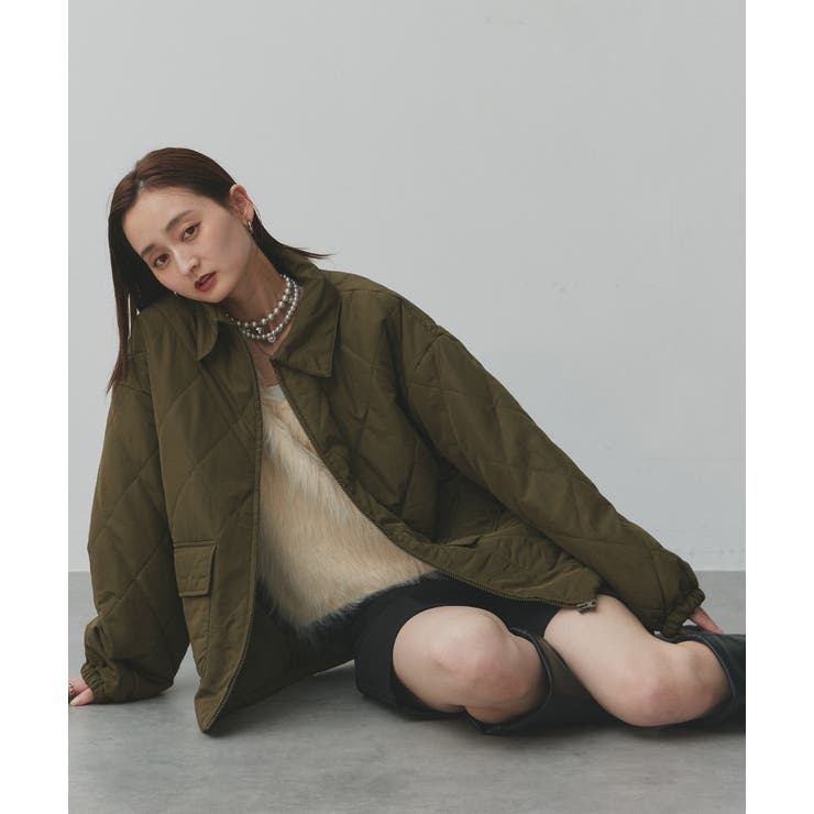 パデッドキルト襟付きジャケット | ad thie | 詳細画像58 