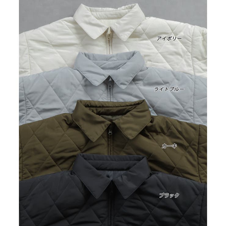 パデッドキルト襟付きジャケット | ad thie | 詳細画像63 