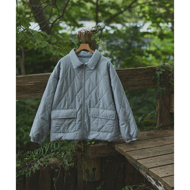 パデッドキルト襟付きジャケット | ad thie | 詳細画像7 