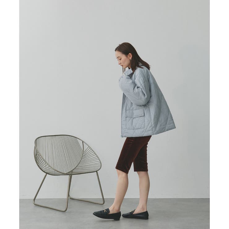 パデッドキルト襟付きジャケット | ad thie | 詳細画像9 