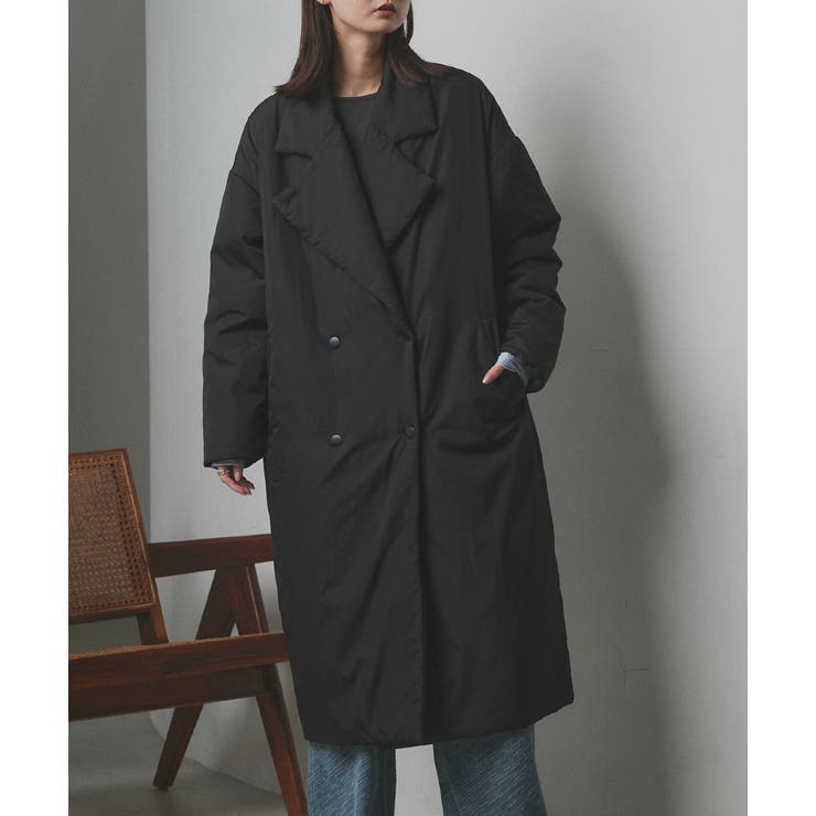 2025AW新作】中綿テーラードカラーロングコート[品番：ADEW0005072