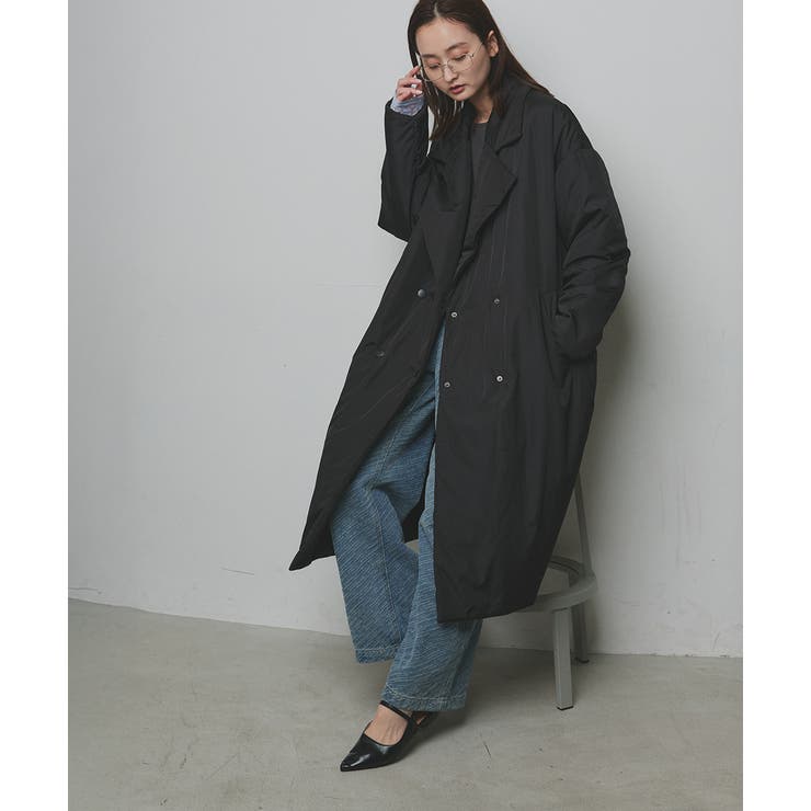 2025AW新作】中綿テーラードカラーロングコート[品番：ADEW0005072