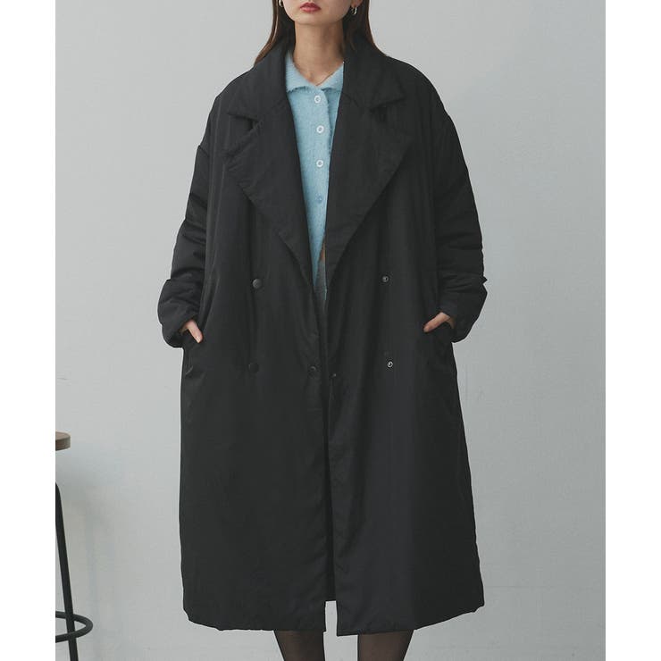 2025AW新作】中綿テーラードカラーロングコート[品番：ADEW0005072