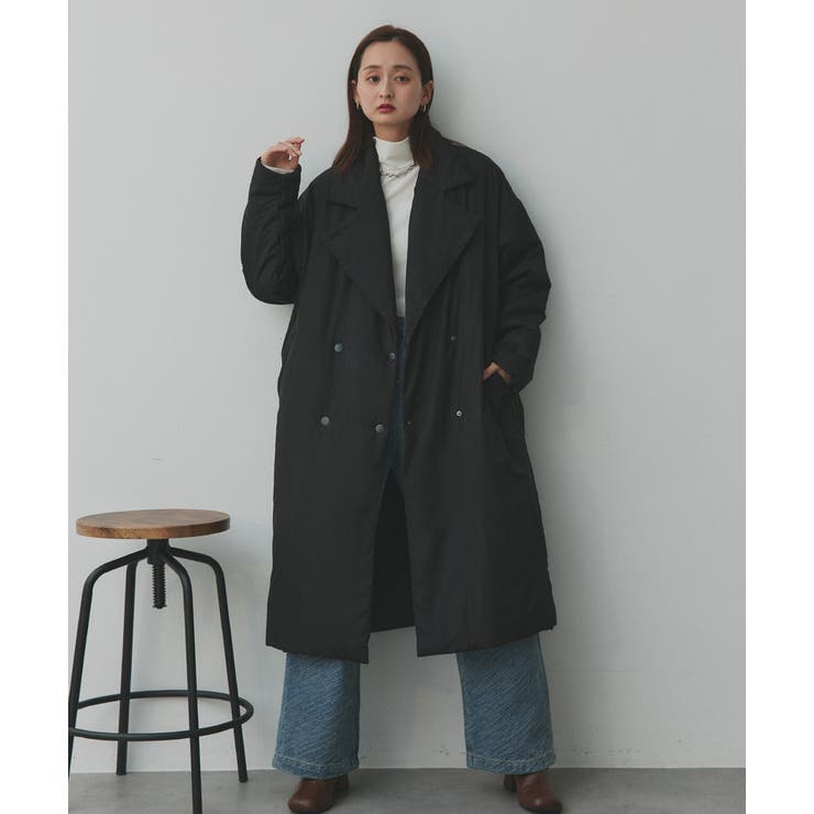 2025AW新作】中綿テーラードカラーロングコート[品番：ADEW0005072