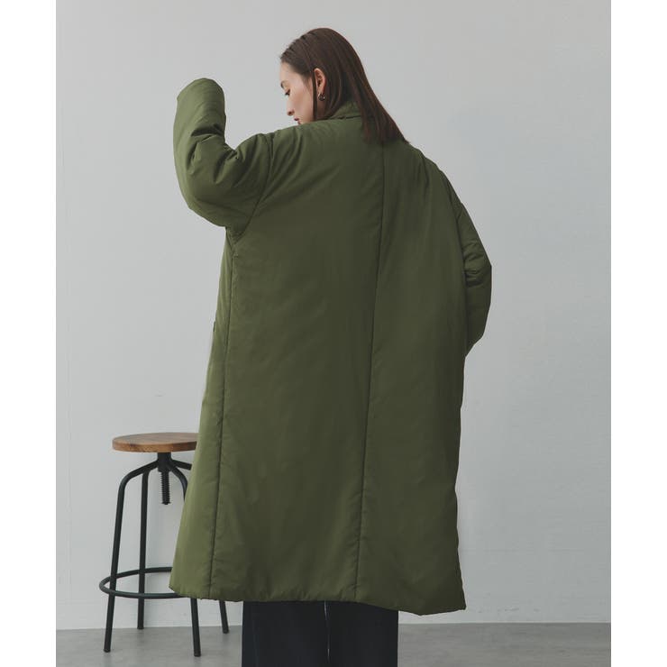 中綿テーラードカラーロングコート | ad thie | 詳細画像55 