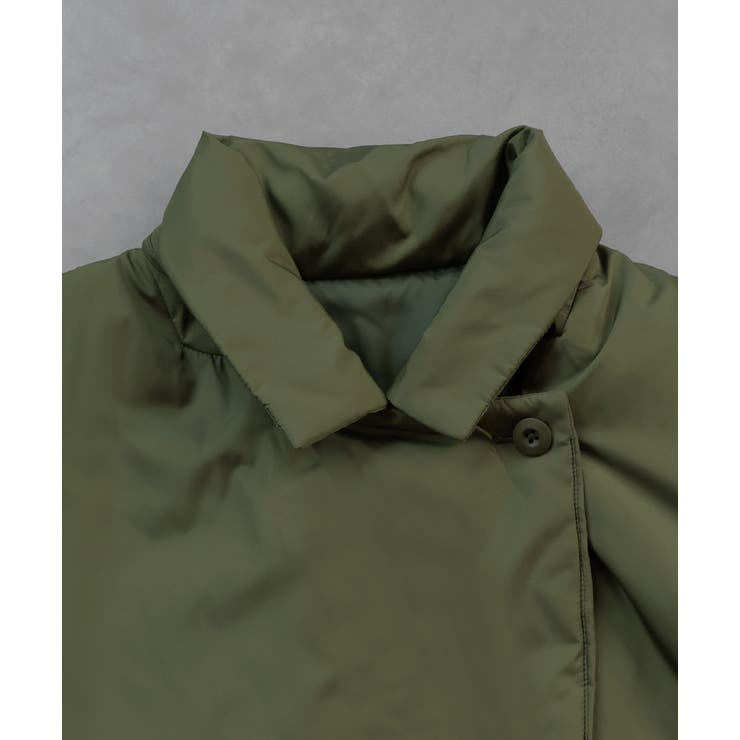 中綿テーラードカラーロングコート | ad thie | 詳細画像59 