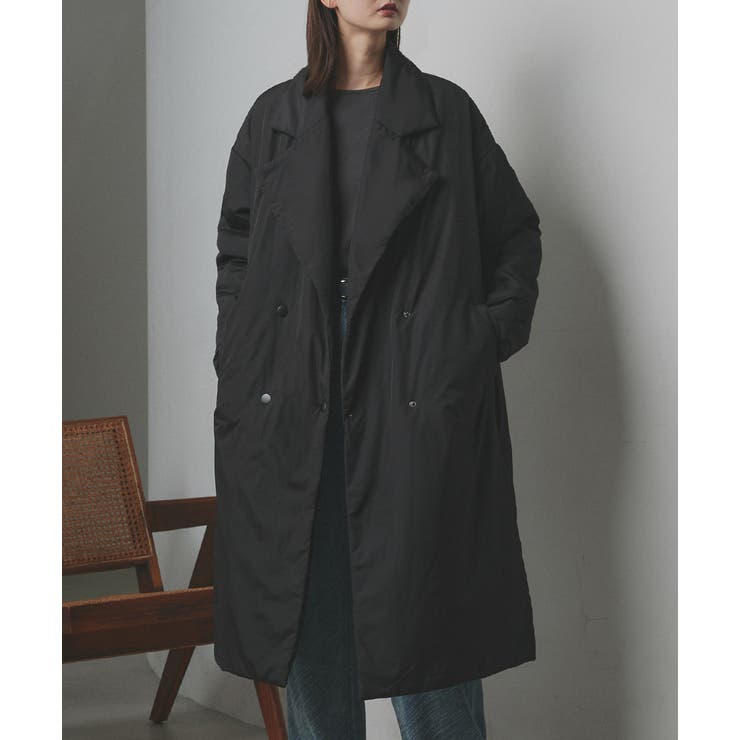 2025AW新作】中綿テーラードカラーロングコート[品番：ADEW0005072