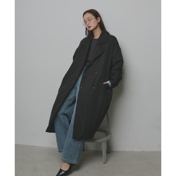 2025AW新作】中綿テーラードカラーロングコート[品番：ADEW0005072