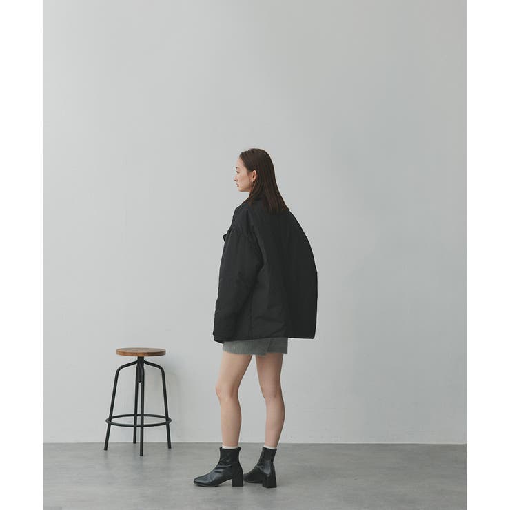 中綿テーラードカラーコート | ad thie | 詳細画像18 