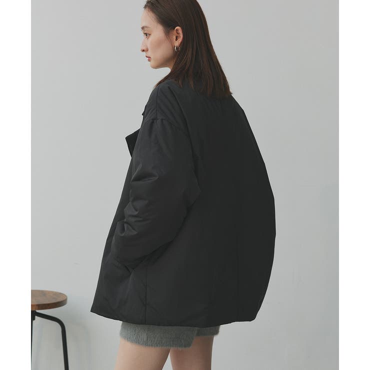 中綿テーラードカラーコート | ad thie | 詳細画像20 