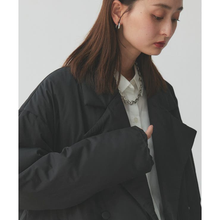 中綿テーラードカラーコート | ad thie | 詳細画像21 