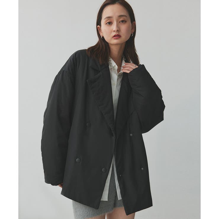 中綿テーラードカラーコート | ad thie | 詳細画像22 