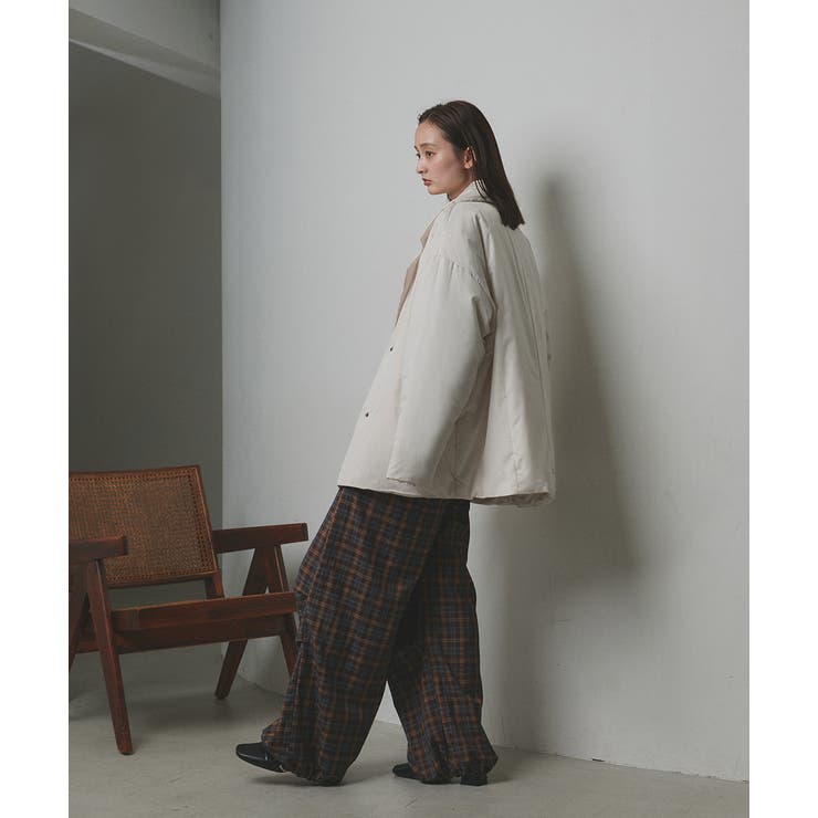 中綿テーラードカラーコート | ad thie | 詳細画像27 