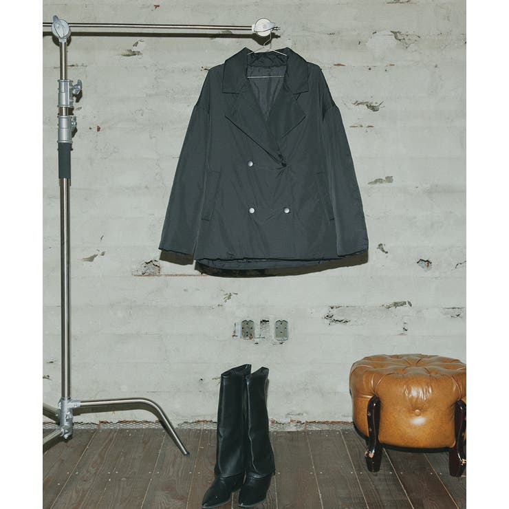 中綿テーラードカラーコート | ad thie | 詳細画像5 