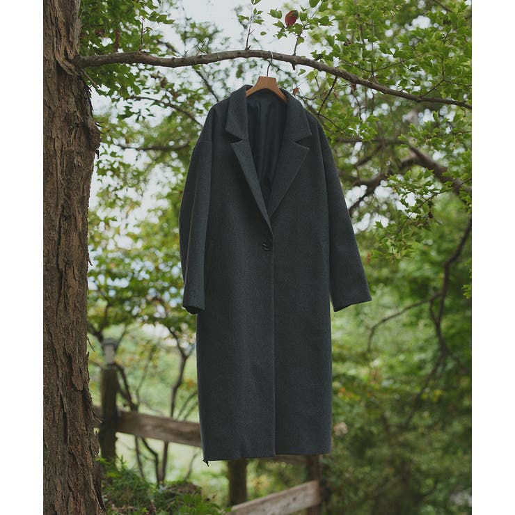 【2025AW新作】フェイクウールロングチェスターコート | ad thie | 詳細画像13 
