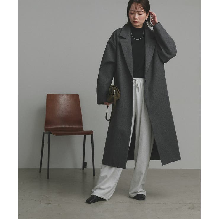 【2025AW新作】フェイクウールロングチェスターコート | ad thie | 詳細画像15 