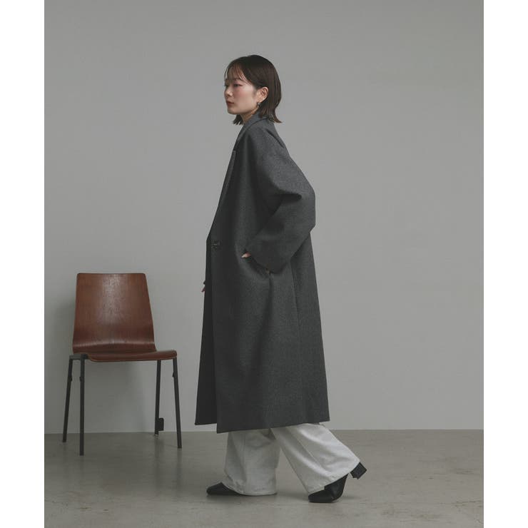 【2025AW新作】フェイクウールロングチェスターコート | ad thie | 詳細画像17 