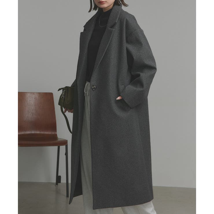 【2025AW新作】フェイクウールロングチェスターコート | ad thie | 詳細画像22 