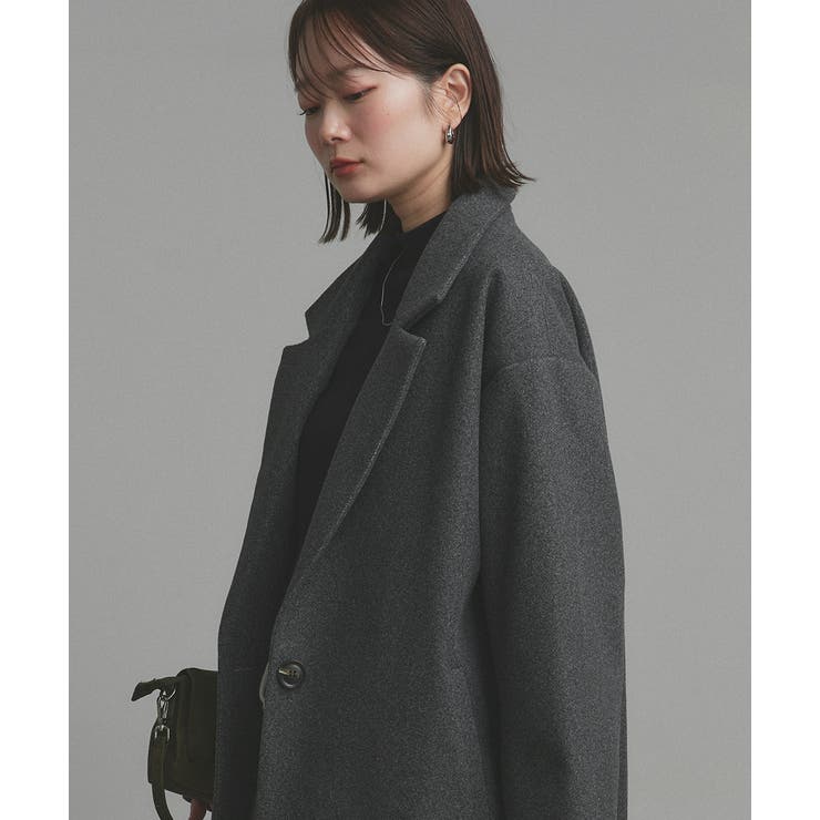【2025AW新作】フェイクウールロングチェスターコート | ad thie | 詳細画像24 