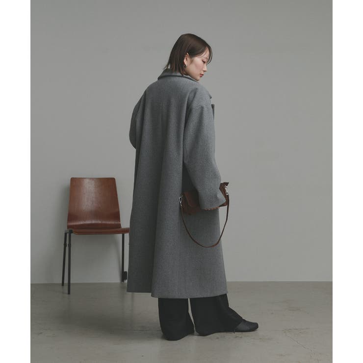 【2025AW新作】フェイクウールロングチェスターコート | ad thie | 詳細画像27 