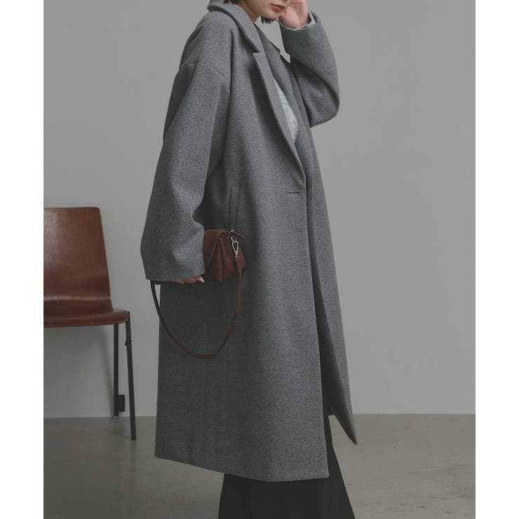 【2025AW新作】フェイクウールロングチェスターコート | ad thie | 詳細画像28 