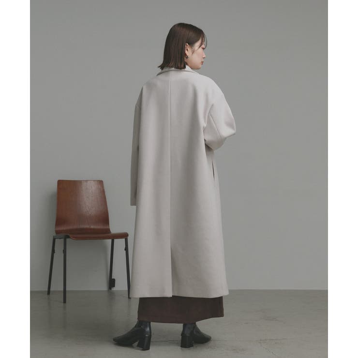 【2025AW新作】フェイクウールロングチェスターコート | ad thie | 詳細画像37 