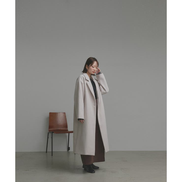 【2025AW新作】フェイクウールロングチェスターコート | ad thie | 詳細画像39 