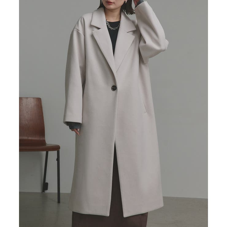 【2025AW新作】フェイクウールロングチェスターコート | ad thie | 詳細画像40 