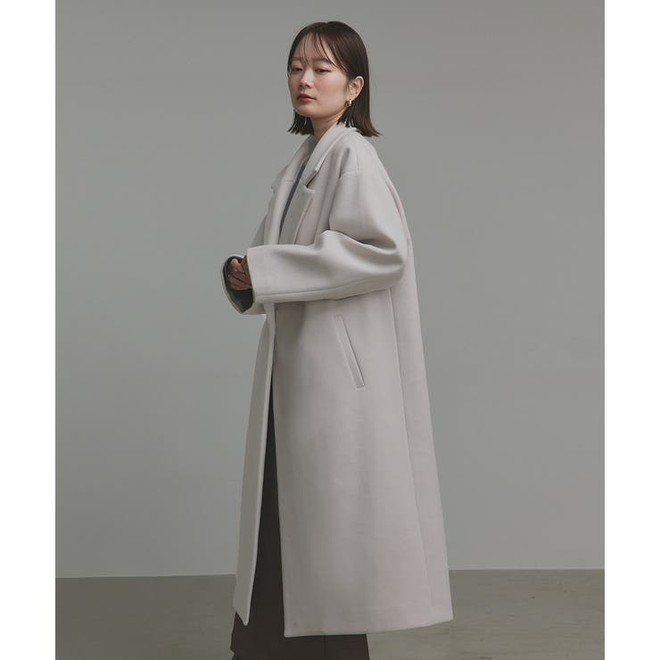 【2025AW新作】フェイクウールロングチェスターコート | ad thie | 詳細画像41 