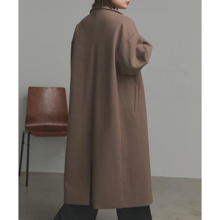 【2025AW新作】フェイクウールロングチェスターコート | ad thie | 詳細画像50 